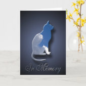 ペット飼い主の猫死悔やみや弔慰 カード (黄色い花)