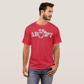 ペット養子日2021犬と猫好きペット Tシャツ (正面フル)