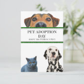 ペット養子縁組の日 招待状 (スタンド正面)