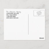 ペット養子縁組はハートを救い、猫を飼う ポストカード (裏面)