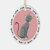 ペット養子縁組クリスマスオーナメント セラミックオーナメント (右)