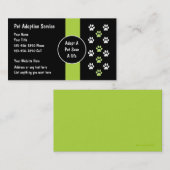 ペット養子縁組サービス名刺 名刺 (正面/裏面)