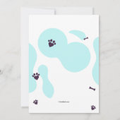 ペット養子縁組会 招待状 (裏面)