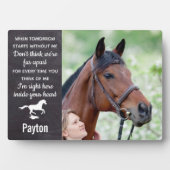 ペット馬メモリアル写真 フォトプラーク (正面)