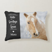 ペット馬記念悔やみや弔慰写真 アクセントクッション (正面)