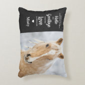 ペット馬記念悔やみや弔慰写真 アクセントクッション (正面(垂直))