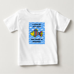 ペット魚の幼児の素晴らしいジャージーのTシャツ ベビーTシャツ