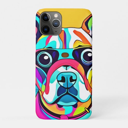 ペット鮮やかグラスデザイン Case-Mate iPhoneケース (裏)