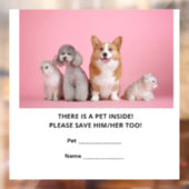 ペット1頭の緊急救助 ウィンドウサイン (シート2)