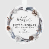 ペット1stクリスマスウィンターリースクリスマス オーナメント (裏面)