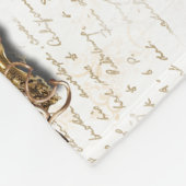 ペット2枚のフォト写真枠白|個人用設定 フリースブランケット (角)