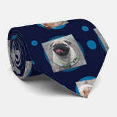 ペット2枚の写真おもしろい円 ネクタイ (ロール)