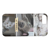 ペット3写真あなた自身の写真のモダンでかわいい愛らしい Case-Mate iPhoneケース (裏面(横))