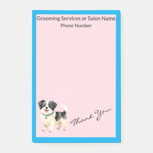 ペット グルーミング 犬用 現代コレクション 個別対応 ポストイット (正面)