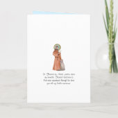 ペット・セント・フランシスの死別パーソナライズされた喪失 カード (裏面)