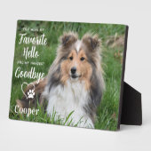 ペット ドッグ メモリアル - オーダーメイドの追悼名言 ペットの死 フォトプラーク (側面)