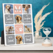 ペット ドッグ メモリアル カスタム モダン カラー 6 枚の写真 フォトプラーク (側面)