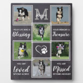 ペット ドッグ メモリアル ケア 写真 コラージュ メモリアル フォトプラーク (正面)