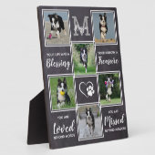 ペット ドッグ メモリアル ケア 写真 コラージュ メモリアル フォトプラーク (側面)