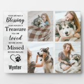 ペット ドッグ メモリアル 記念 フォト コラージュ フォトプラーク (正面)