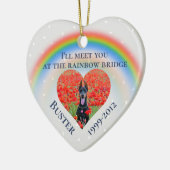 ペット ドッグ 猫 レインボーブリッジ 写真 カスタム セラミックオーナメント (左)
