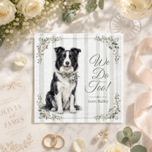 ペット+ナプキン+結婚式+犬+猫+カクテル+カップル