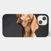 ペット ブラウン ビーグル 犬 iPhoneケース (裏面横)