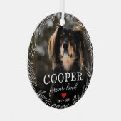 ペット・メモリアル永遠に愛された写真クリスマス メタルオーナメント (正面右)