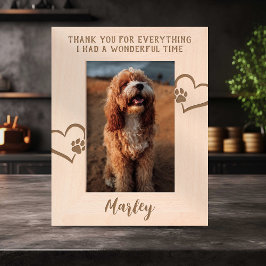 ペット・メモリアル・サンキュー レーザー彫刻フレーム