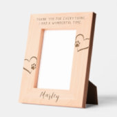 ペット・メモリアル・サンキュー レーザー彫刻フレーム (左)