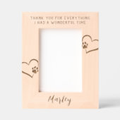 ペット・メモリアル・サンキュー レーザー彫刻フレーム (正面)