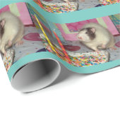 ペット・ラット「オリー」誕生日包装紙 ラッピングペーパー (ロールコーナー)