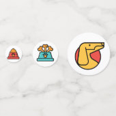 ペット 動物 犬 テーブル コンフェッティ (裏面)