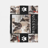 ペット+愛犬のメモリアルフォトキーピング フリースブランケット (正面)