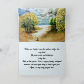 ペット/犬の紛失に対する同情カード サンキューカード (内部)