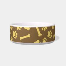 ペット – 犬または猫の手の足跡と骨のパターン棒