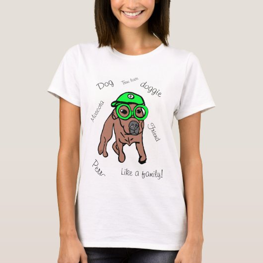 ペット 、 犬好き tシャツ (正面)
