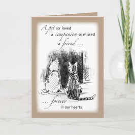 ペット・犬・猫悔やみや弔慰 カード