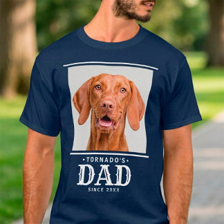 ペット+犬+猫+パパ記念写真 Tシャツ