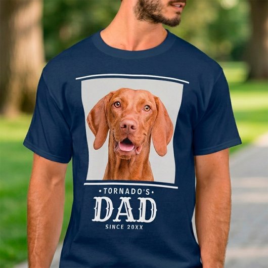 ペット+犬+猫+パパ記念写真 Tシャツ