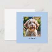ペット+犬+猫+写真+名前+グリーティングカード (正面/裏面)