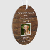 ペット 犬 猫 記念 オーダーメイド 木製 フォトフレーム オーナメント (正面)