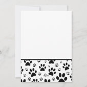 ペット(猫または犬)の肉球プリントの父の日写真カード シーズンカード (裏面)