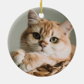 ペット 猫 メモリアル 永遠の愛 名前と写真 セラミックオーナメント (裏面)