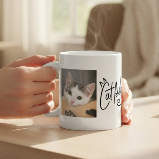 ペット 猫 写真 コーヒーマグカップ