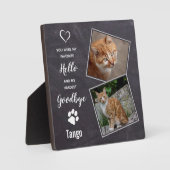 ペット 猫 追悼 ギフト さようなら 名言 ペットの死 フォトプラーク (正面)