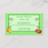 ペッパトマトアンドディルシェフケータリングガードナー 名刺 (裏面)