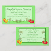 ペッパトマトアンドディルシェフケータリングガードナー 名刺 (正面/裏面)