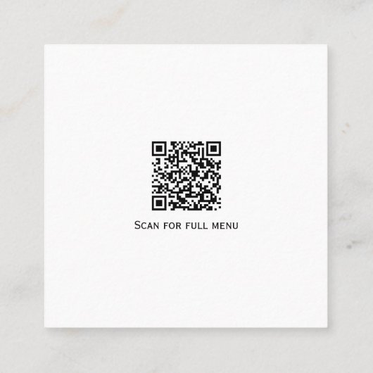 ペッパトリオファームtoテーブルレストランビジネス コーリングカード (裏面)