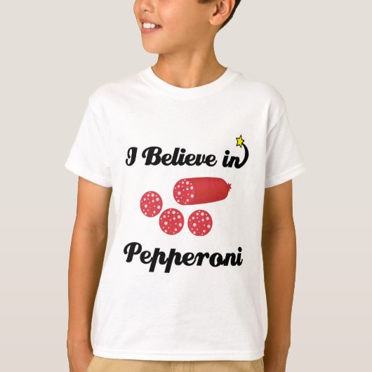 ペッパロニを信じてます Tシャツ (正面)